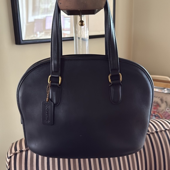 Vintage Coach Pelham Zip 9958 black with brass - Picture 2 of 12